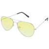 Hrinkar Gradient & UV Protection Modish Yellow Pilot Sunglasses For Men - HRS38