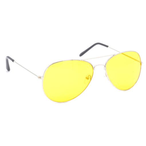 Hrinkar UV Protection Elegant Yellow Pilot Goggles For Men & Women - HRS39