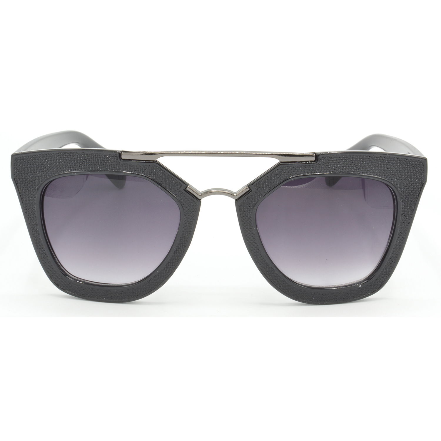 Hrinkar Gradient & UV Protection Classy Grey Rectangular Sunglasses For Men & Women - HRS404 - Image 2