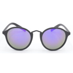 Alternative view of Hrinkar Mirrored & UV Protection Elegant Grey Round Sunglasses For Men & Women - HRS409