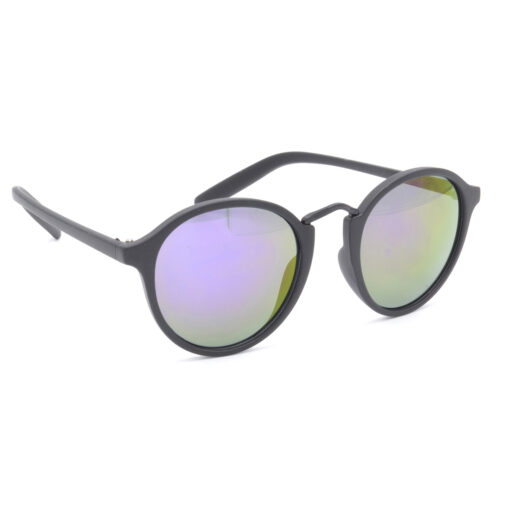 Hrinkar Mirrored & UV Protection Elegant Grey Round Sunglasses For Men & Women - HRS409