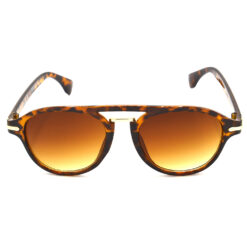 Alternative view of Hrinkar Gradient & UV Protection Classy Brown Rectangular Shades For Men & Women - HRS417