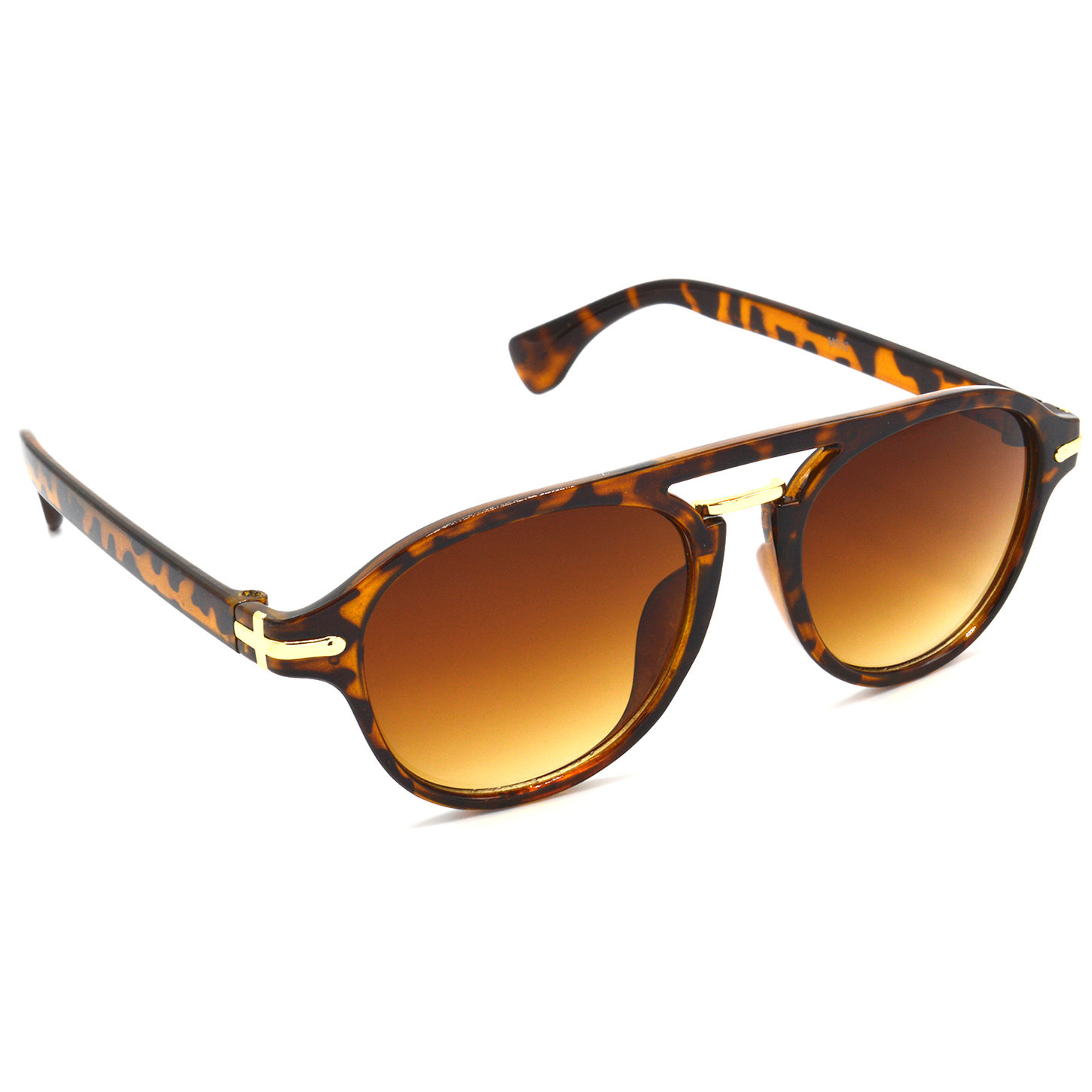 Hrinkar Gradient & UV Protection Classy Brown Rectangular Shades For Men & Women - HRS417