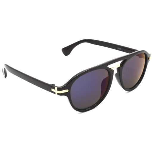 Hrinkar Mirrored & UV Protection Stylish Blue Rectangular Sunglasses For Men & Women - HRS419