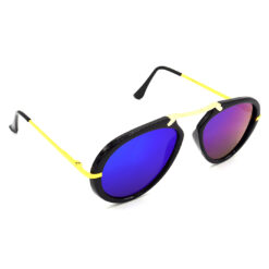 Hrinkar Mirrored & UV Protection Modish Pink Wrap-around Goggles For Men & Women - HRS427-BK-BU-PKN
