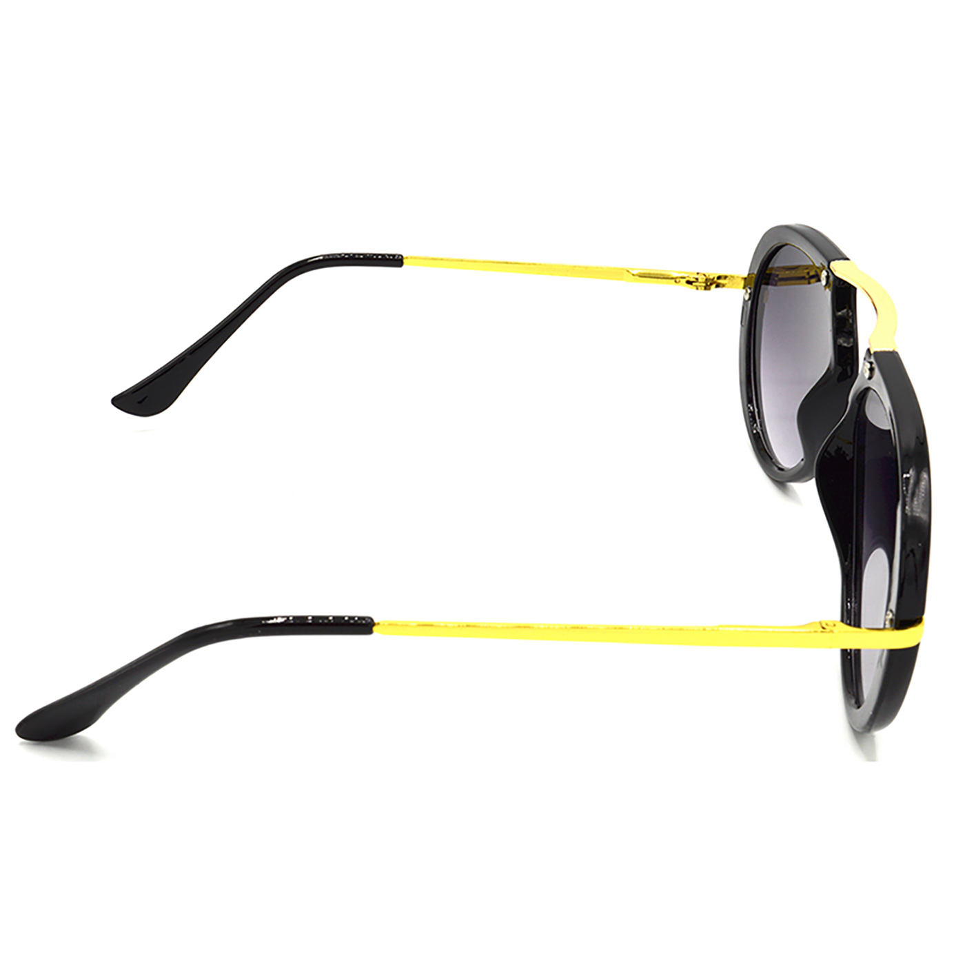 Hrinkar Gradient & UV Protection Elegant Grey Wrap-around Shades For Men & Women - HRS427-BK-GRY - Image 3