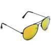 Hrinkar Mirrored & UV Protection Classy Golden Pilot Sunglasses For Men & Women - HRS432