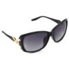 Hrinkar Polarized & UV Protection Stylish Grey Rectangular Goggles For Women - HRS436-BK-GRY