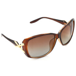 Hrinkar Polarized & UV Protection Modish Brown Rectangular Shades For Women - HRS436-BWN-BWN
