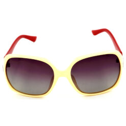 Hrinkar Polarized & UV Protection Stylish Pink Rectangular Sunglasses For Women - HRS437-CRMRD-GRY - Image 2