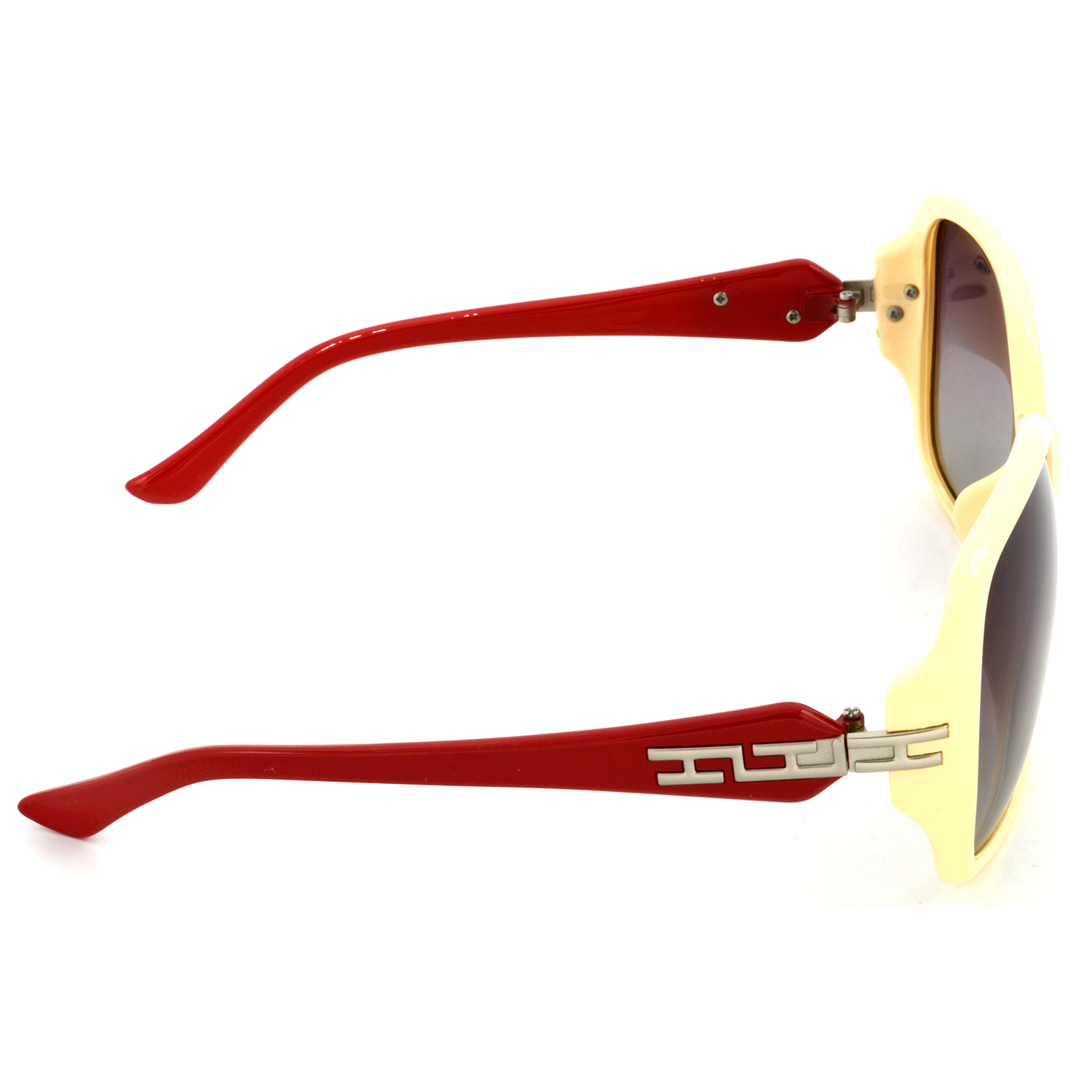 Hrinkar Polarized & UV Protection Stylish Pink Rectangular Sunglasses For Women - HRS437-CRMRD-GRY - Image 3