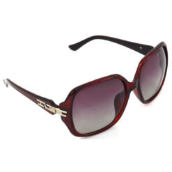 Hrinkar Polarized & UV Protection Modish Pink Rectangular Goggles For Women - HRS437-RD-RD