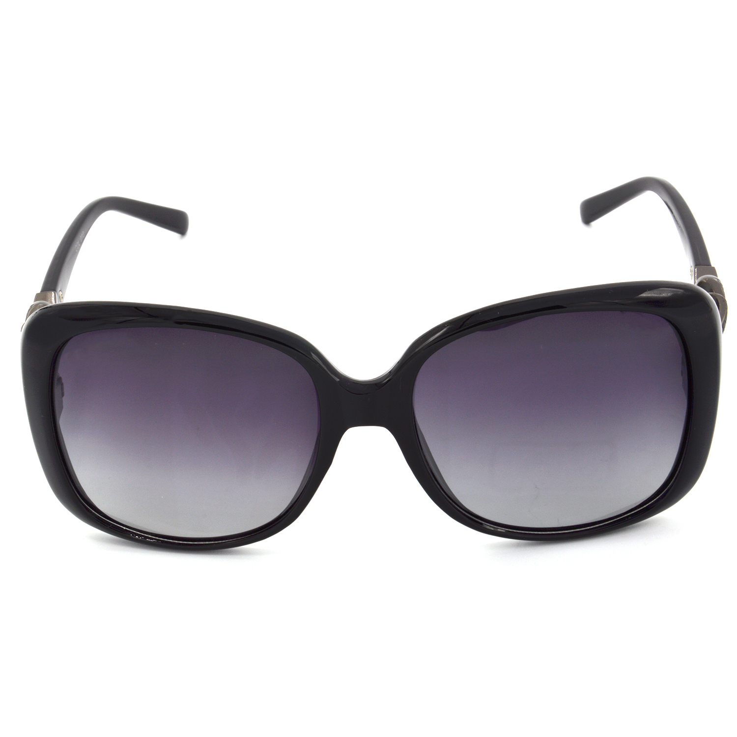 Hrinkar Polarized & UV Protection Elegant Grey Rectangular Shades For Women - HRS438-BK-GRY - Image 2