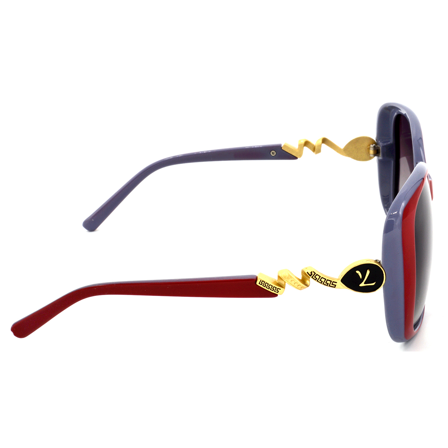 Hrinkar Polarized & UV Protection Stylish Pink Rectangular Shades For Women - HRS438-RD-GRY - Image 3