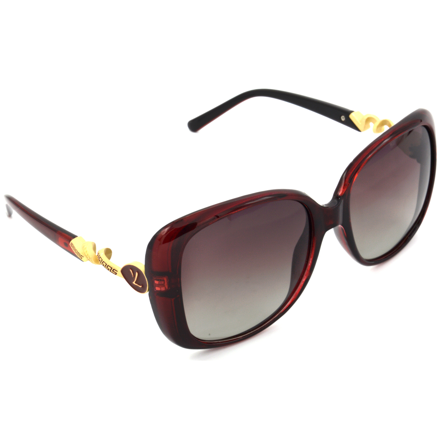 Hrinkar Polarized & UV Protection Modish Pink Rectangular Sunglasses For Women - HRS438-RD-PNK