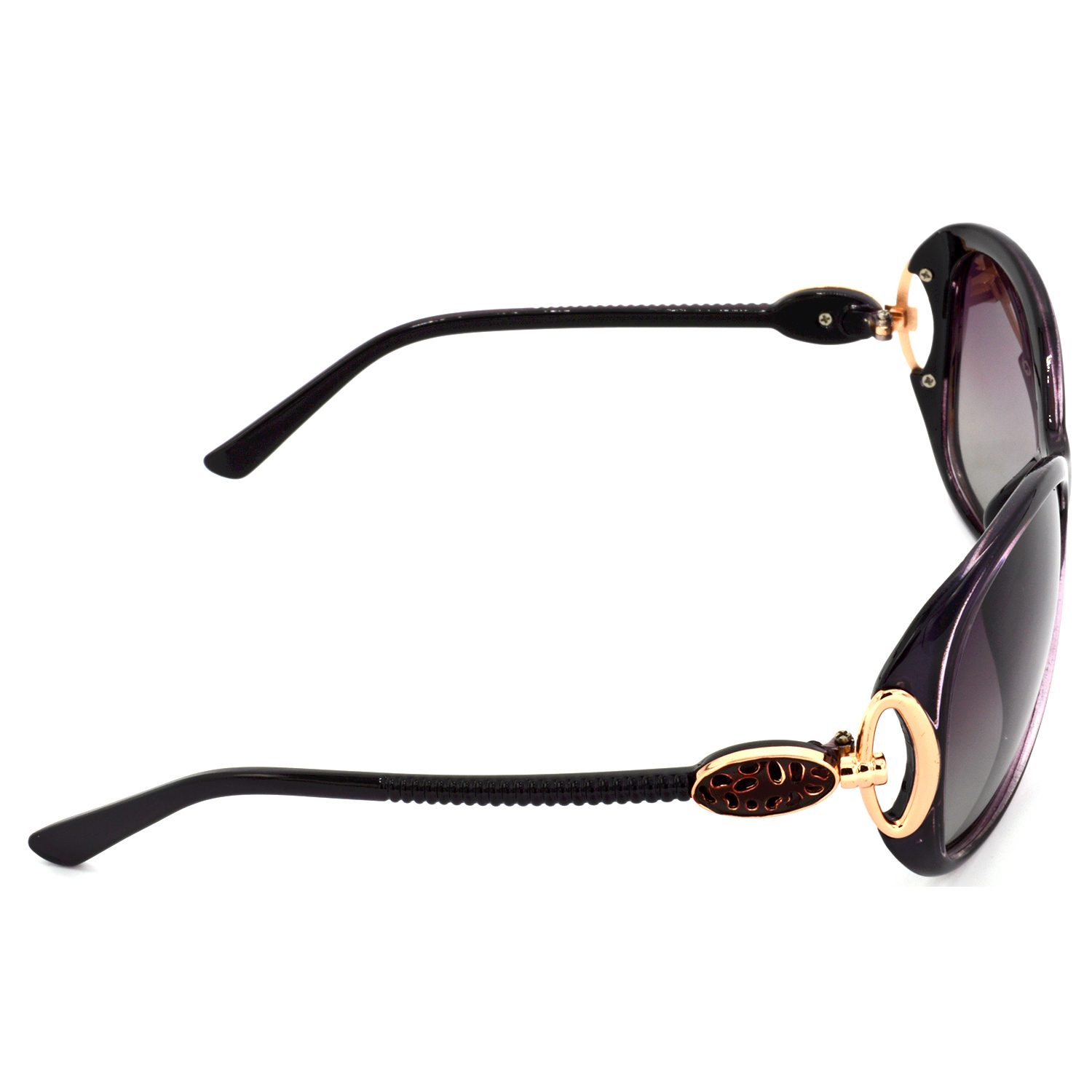 Hrinkar Polarized & UV Protection Trendy Pink Rectangular Shades For Women - HRS439-PRPL-PNK - Image 2