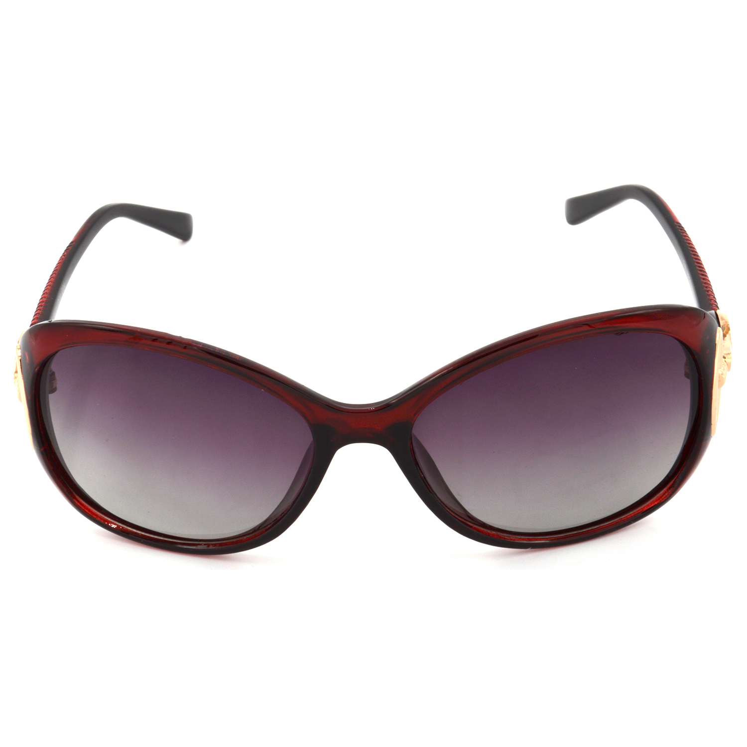 Hrinkar Polarized & UV Protection Classy Pink Rectangular Sunglasses For Women - HRS439-RD-PNK - Image 2
