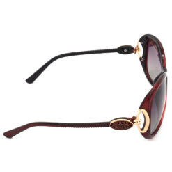 Hrinkar Polarized & UV Protection Classy Pink Rectangular Sunglasses For Women - HRS439-RD-PNK - Image 3