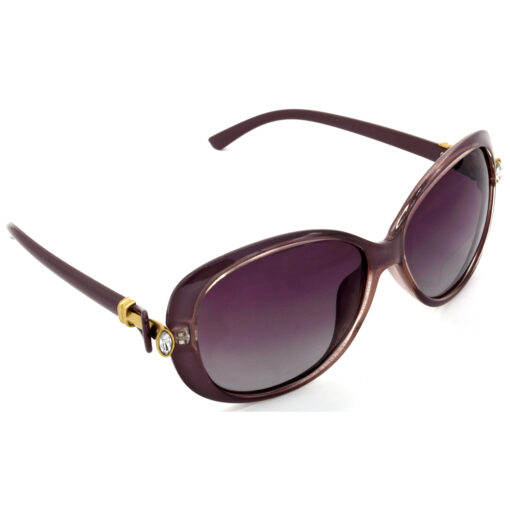 Hrinkar Polarized & UV Protection Modish Pink Rectangular Shades For Women - HRS440-GRY-PNK
