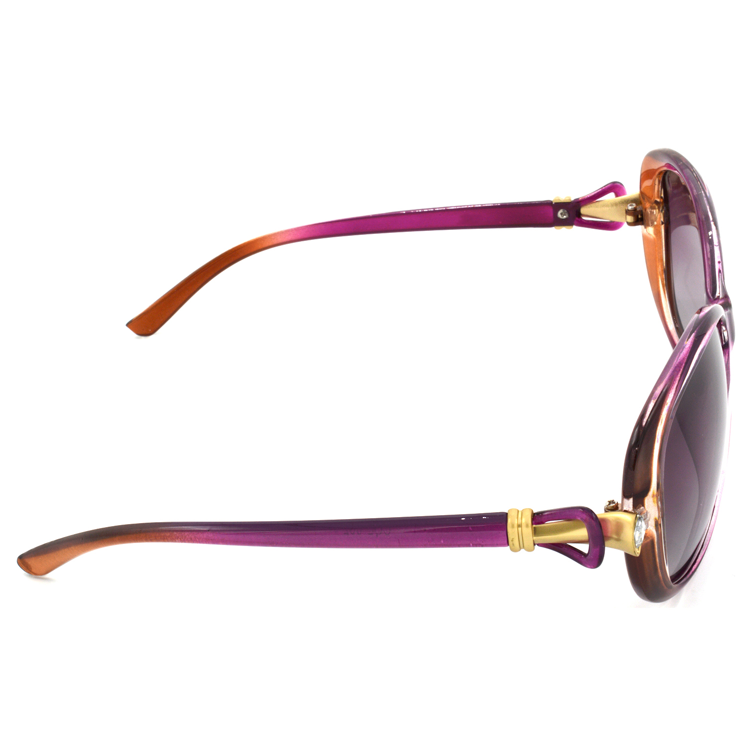 Hrinkar Polarized & UV Protection Elegant Pink Rectangular Sunglasses For Women - HRS440-PRPLBWN-PNK - Image 3