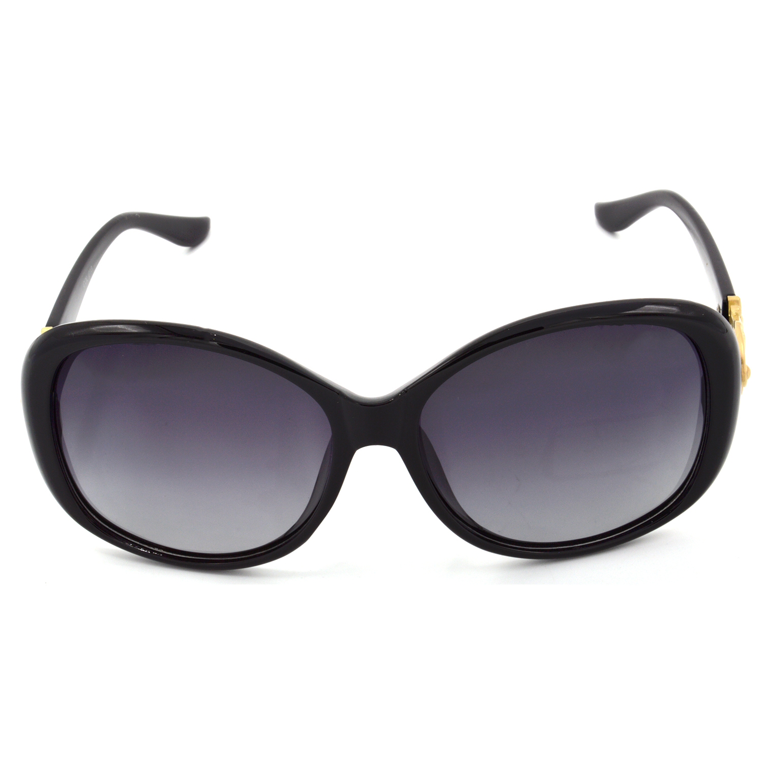 Hrinkar Polarized & UV Protection Classy Grey Rectangular Shades For Women - HRS441-BK-GRY - Image 2