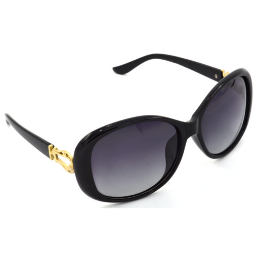 Hrinkar Polarized & UV Protection Classy Grey Rectangular Shades For Women - HRS441-BK-GRY