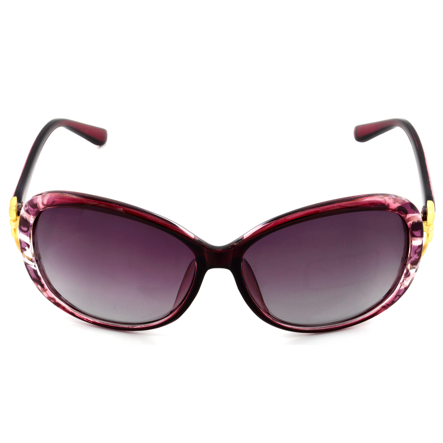 Hrinkar Polarized & UV Protection Modish Pink Rectangular Sunglasses For Women - HRS444-RDCLR-PNK - Image 2