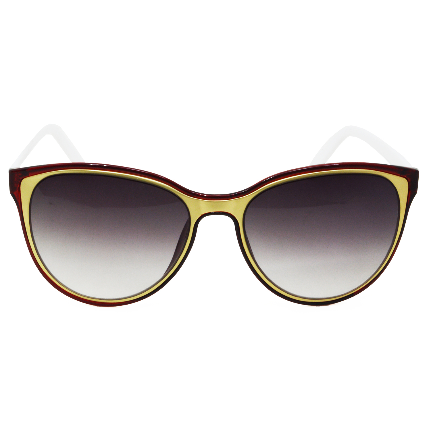 Hrinkar Gradient & UV Protection Trendy Red Rectangular Shades For Men & Women - HRS449-RDWT-GRY - Image 2