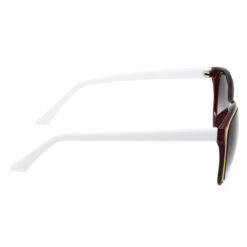 Hrinkar Gradient & UV Protection Trendy Red Rectangular Shades For Men & Women - HRS449-RDWT-GRY - Image 3