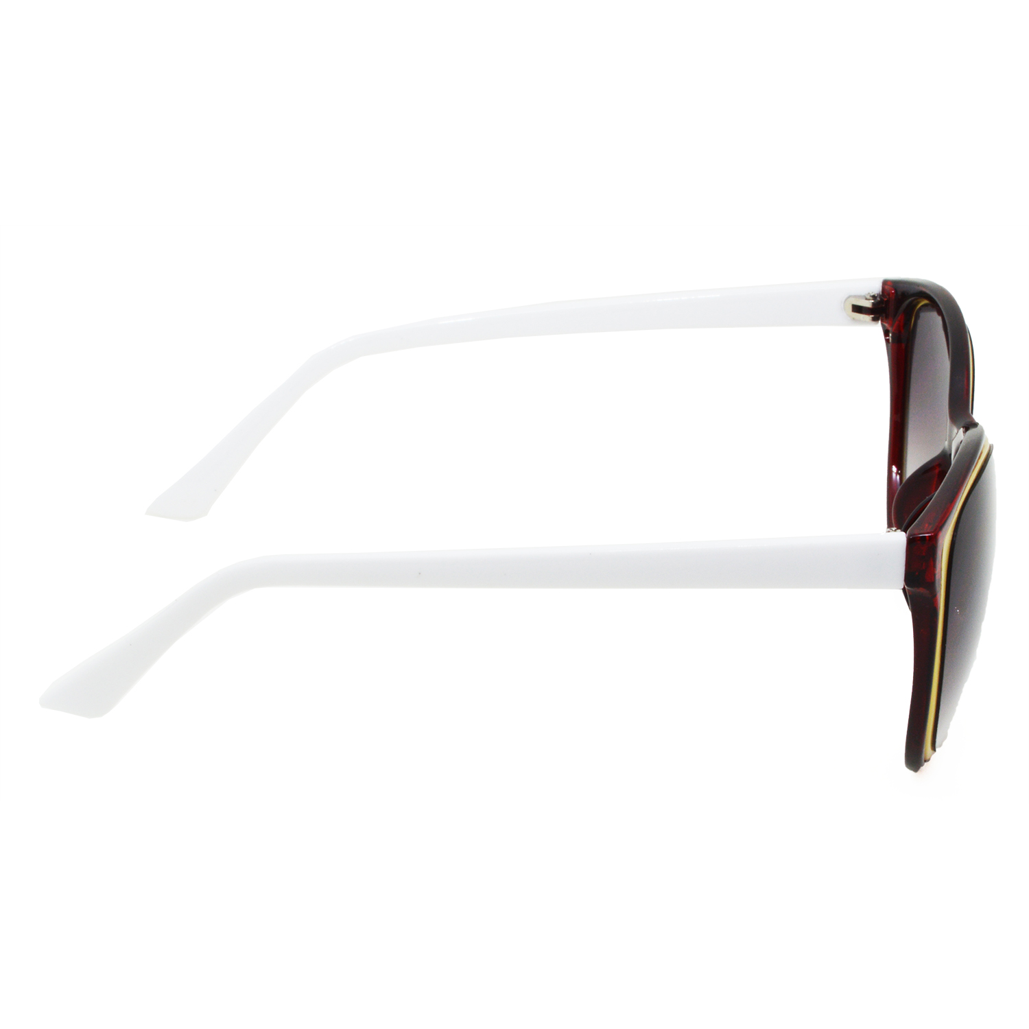 Hrinkar Gradient & UV Protection Trendy Red Rectangular Shades For Men & Women - HRS449-RDWT-GRY - Image 3