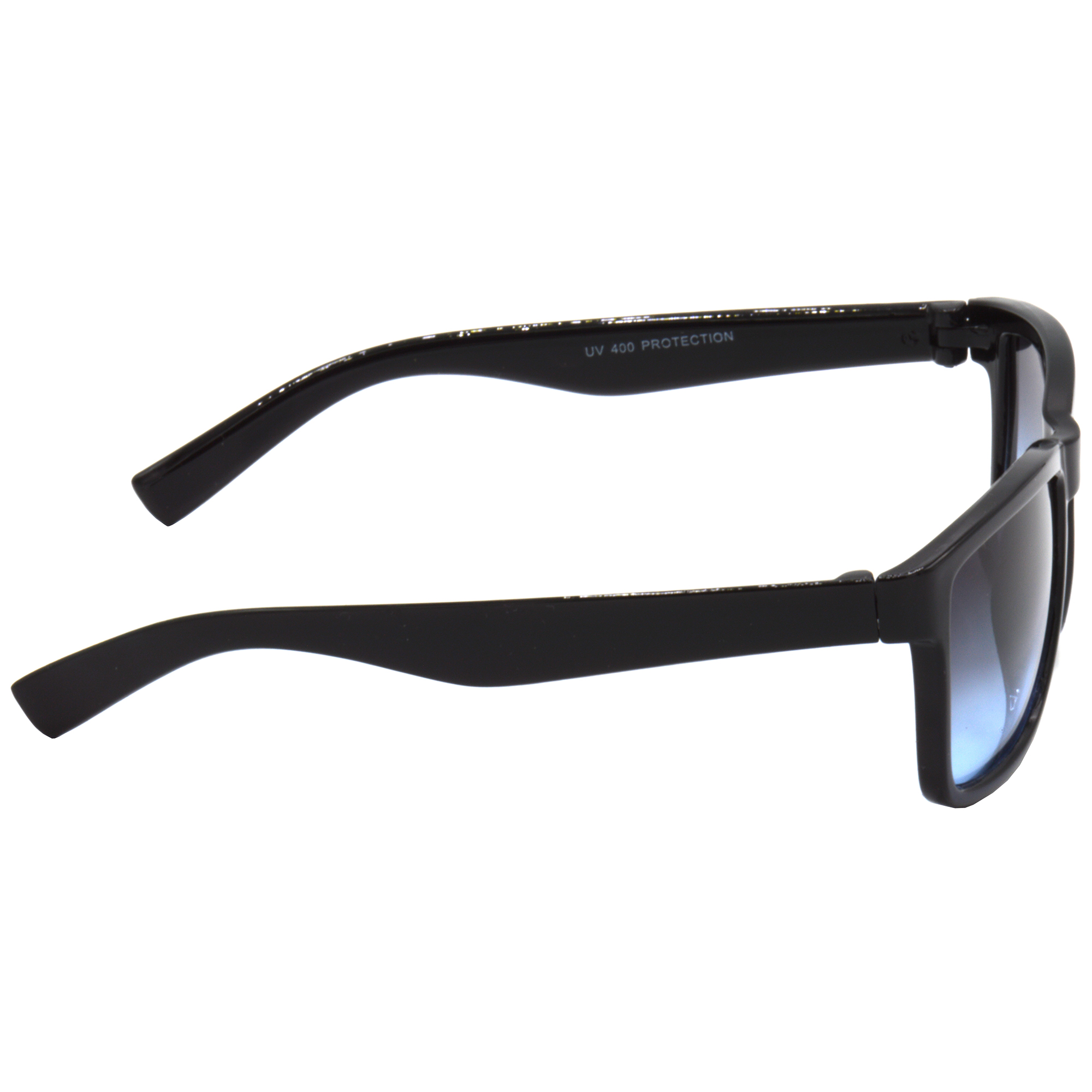 Hrinkar Gradient & UV Protection Trendy Blue Rectangular Shades For Men & Women - HRS467-BK-BU - Image 3
