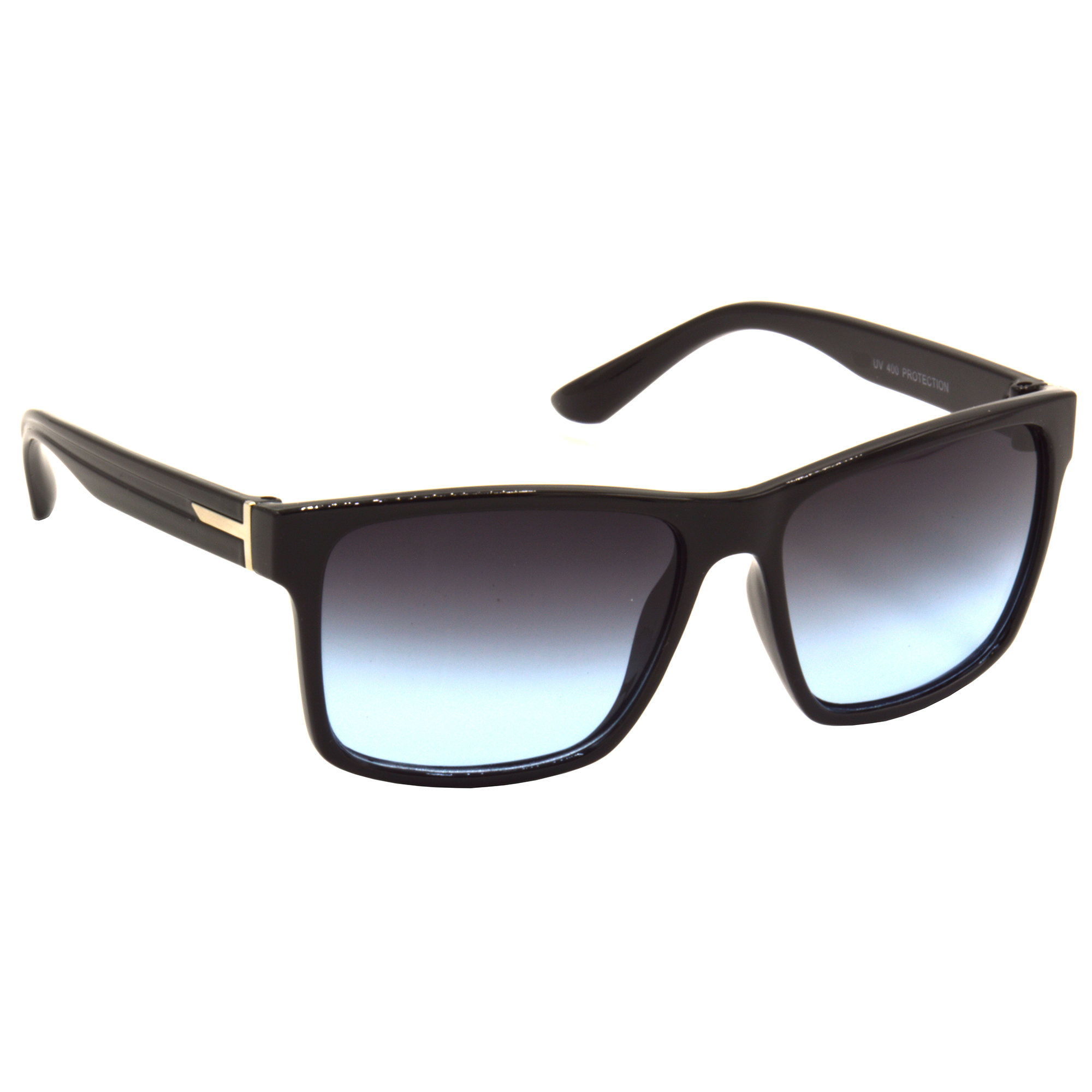 Hrinkar Gradient & UV Protection Elegant Blue Rectangular Goggles For Men & Women - HRS468-BK-BU