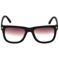 Alternative view of Hrinkar Gradient & UV Protection Elegant Violet Rectangular Shades For Men & Women - HRS469-BK-PNK
