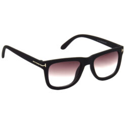 Hrinkar Gradient & UV Protection Elegant Violet Rectangular Shades For Men & Women - HRS469-BK-PNK