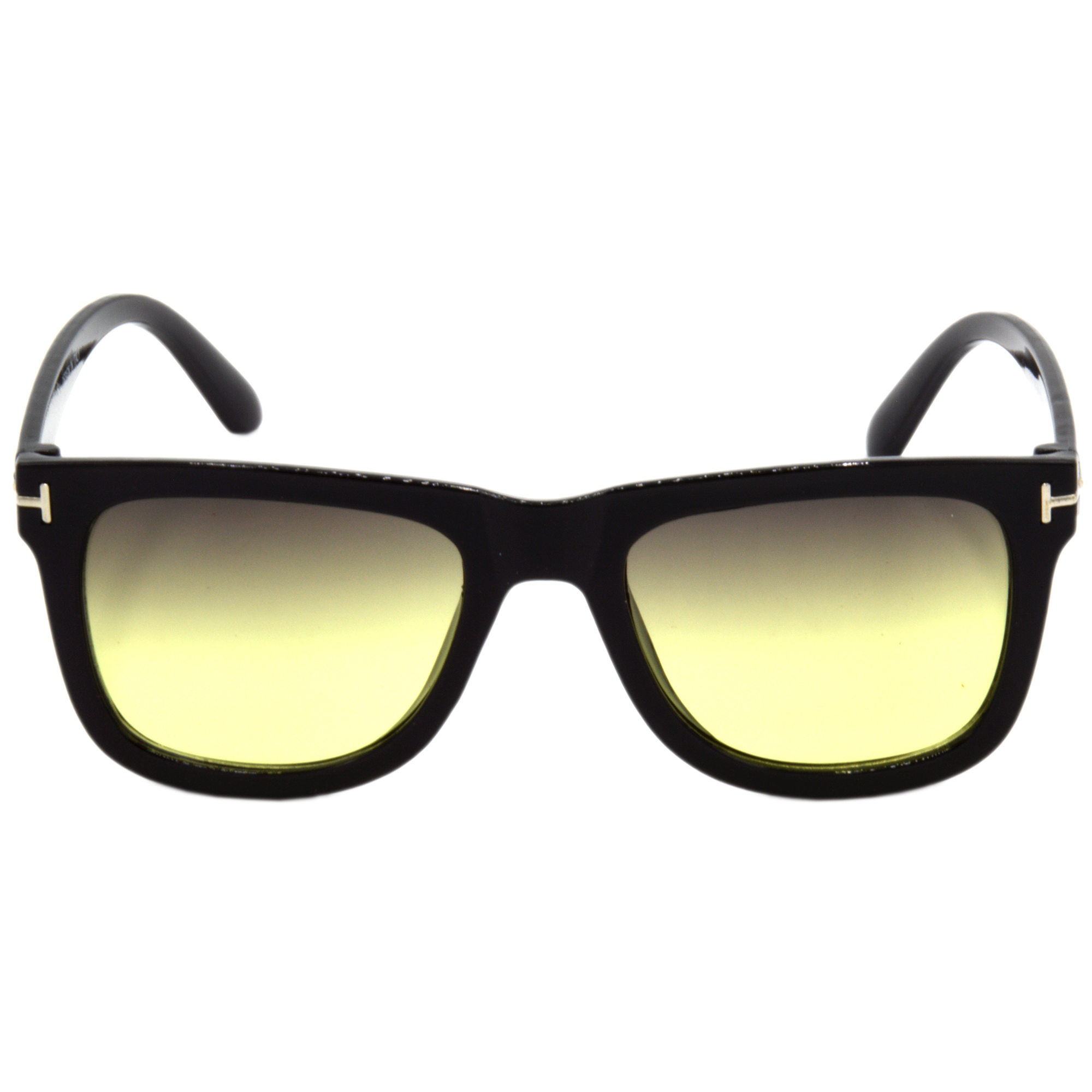 Hrinkar Gradient & UV Protection Trendy Pink Rectangular Sunglasses For Men & Women - HRS469-BK-YLW - Image 2