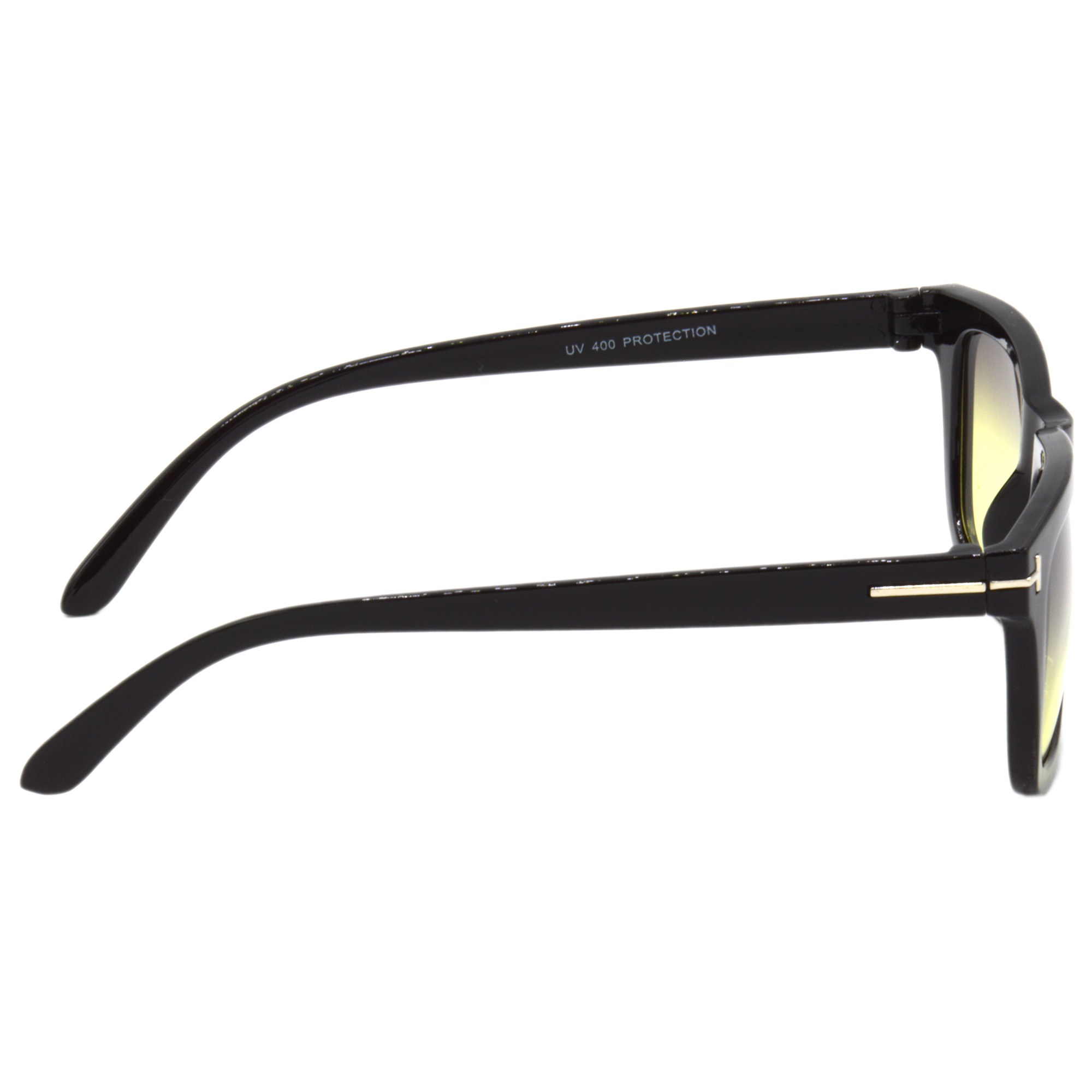 Hrinkar Gradient & UV Protection Trendy Pink Rectangular Sunglasses For Men & Women - HRS469-BK-YLW - Image 3