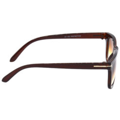 Hrinkar Gradient & UV Protection Classy Brown Rectangular Goggles For Men & Women - HRS469-BWN-BWN - Image 3