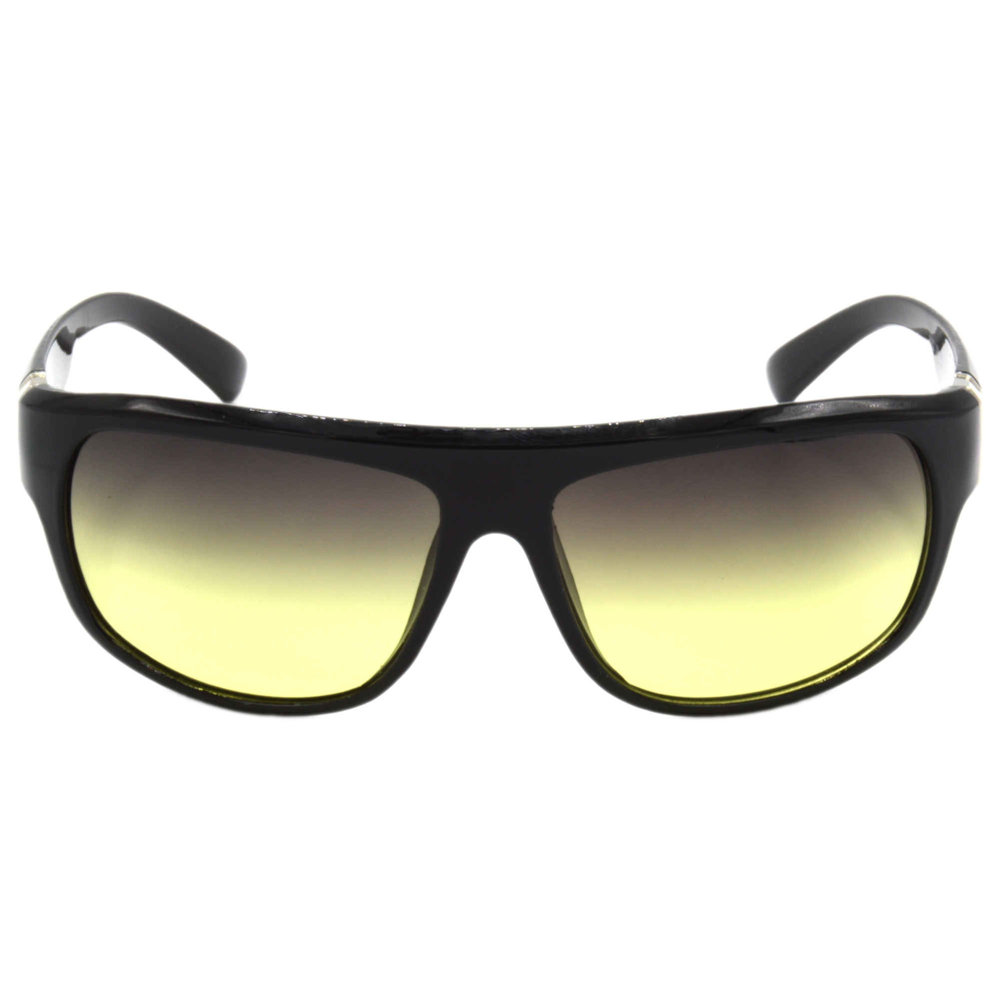 Hrinkar Gradient & UV Protection Stylish Yellow Sports Sunglasses For Men & Women - HRS471-BK-YLW - Image 2