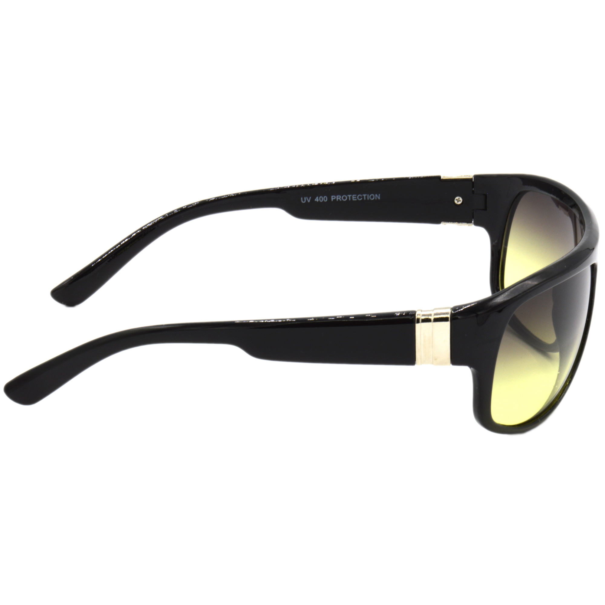 Hrinkar Gradient & UV Protection Stylish Yellow Sports Sunglasses For Men & Women - HRS471-BK-YLW - Image 3