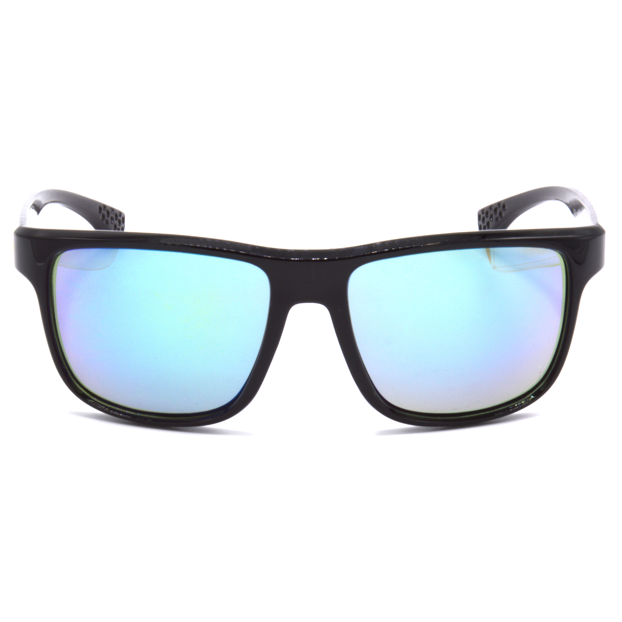 Hrinkar Mirrored & UV Protection Stylish Green Rectangular Shades For Men & Women - HRS472-BK-BU-GRN - Image 2
