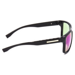Hrinkar Mirrored & UV Protection Stylish Green Rectangular Shades For Men & Women - HRS472-BK-BU-GRN - Image 3