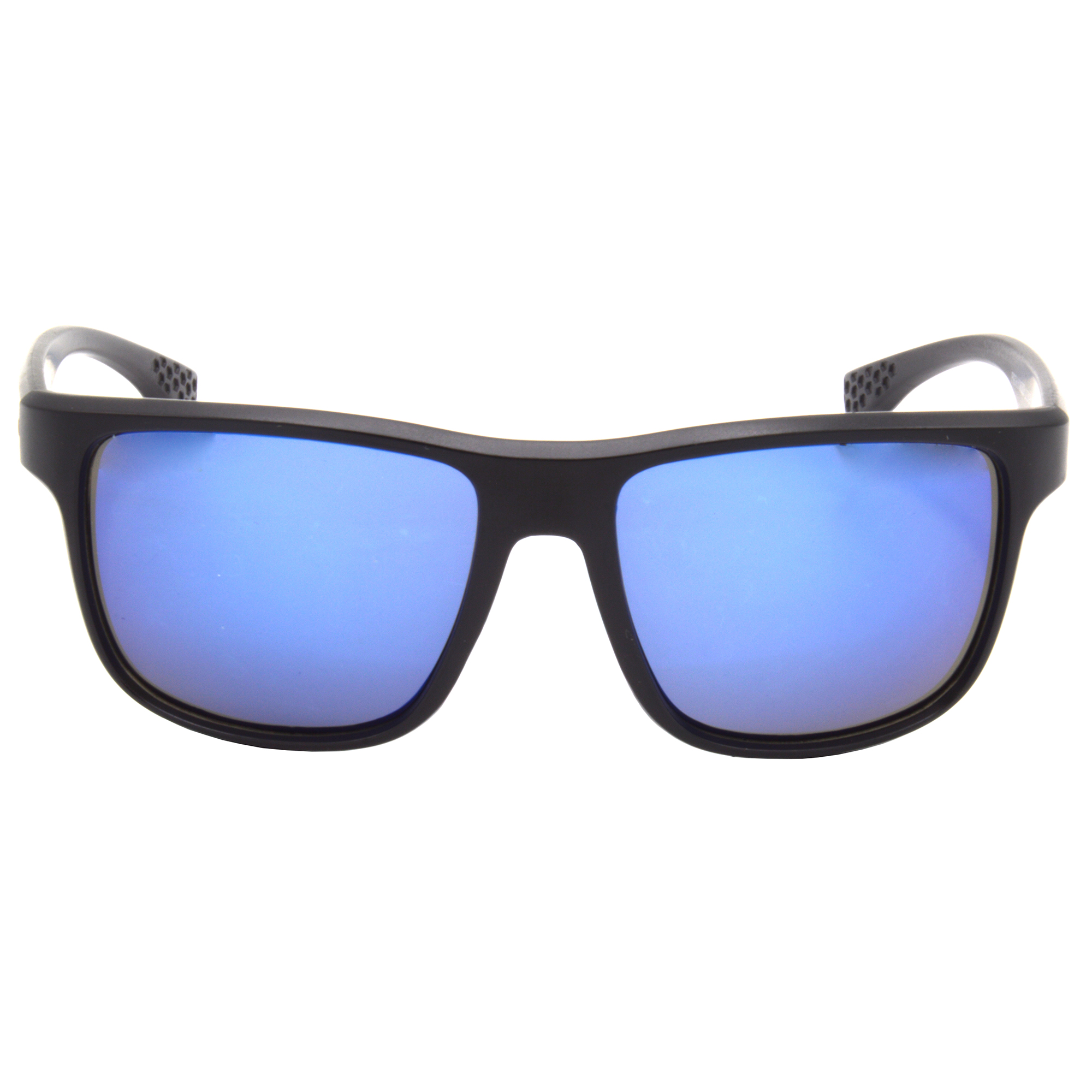 Hrinkar Mirrored & UV Protection Modish Blue Rectangular Sunglasses For Men & Women - HRS472-BK-BU-MCRY - Image 2