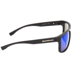 Hrinkar Mirrored & UV Protection Modish Blue Rectangular Sunglasses For Men & Women - HRS472-BK-BU-MCRY - Image 3
