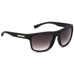Hrinkar Gradient & UV Protection Elegant Grey Rectangular Goggles For Men & Women - HRS472-BK-GRY