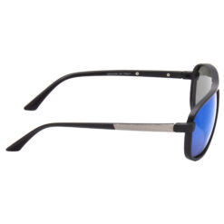 Hrinkar Mirrored & UV Protection Modish Blue Rectangular Shades For Men & Women - HRS473-BK-BU-MCRY - Image 3