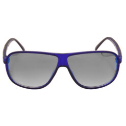 Alternative view of Hrinkar Mirrored & UV Protection Elegant Grey Rectangular Sunglasses For Men & Women - HRS473-BU-SLVR-MCRY