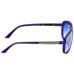 Hrinkar Mirrored & UV Protection Elegant Grey Rectangular Sunglasses For Men & Women - HRS473-BU-SLVR-MCRY - Image 3