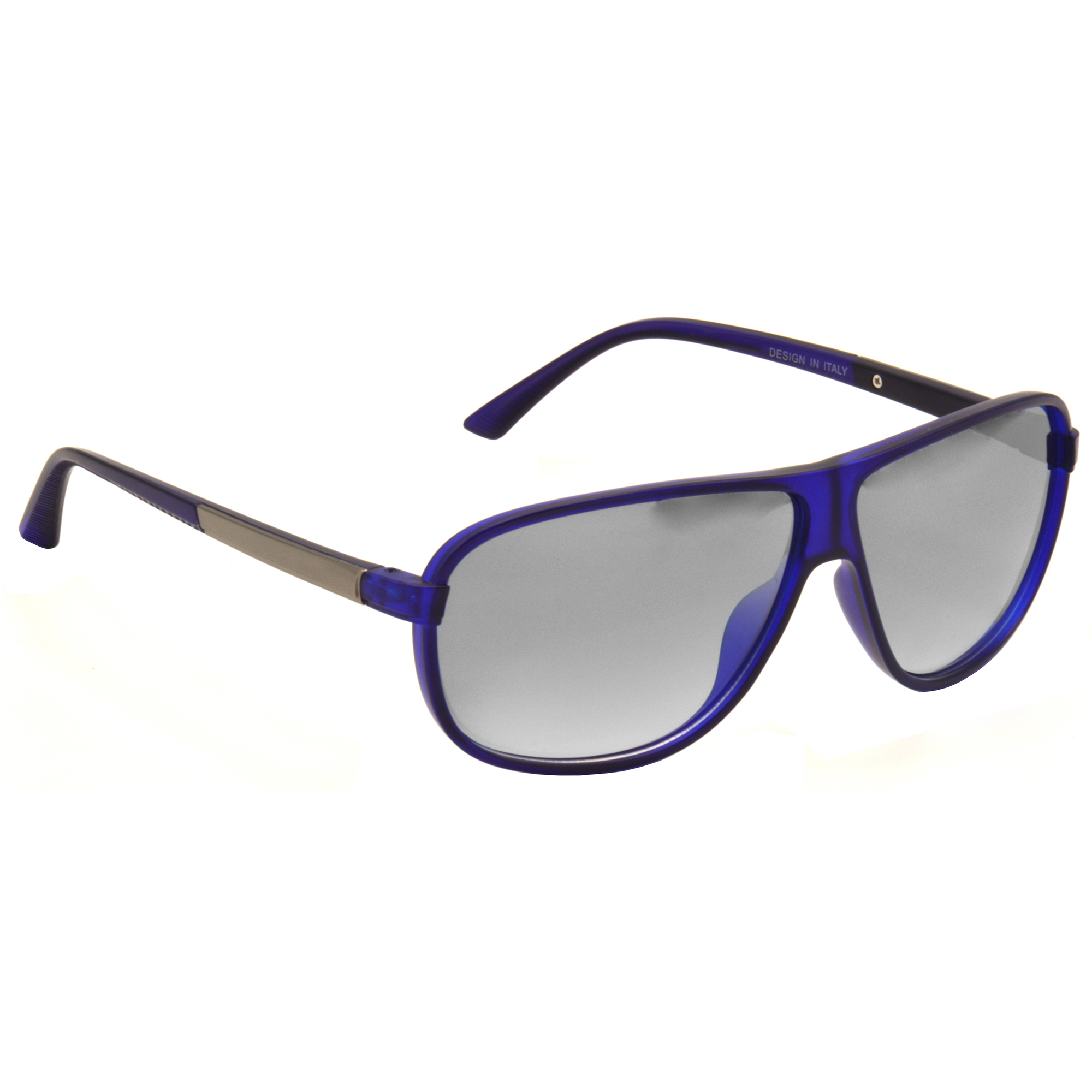 Hrinkar Mirrored & UV Protection Elegant Grey Rectangular Sunglasses For Men & Women - HRS473-BU-SLVR-MCRY
