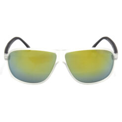 Alternative view of Hrinkar Mirrored & UV Protection Trendy Multicolor Rectangular Goggles For Men & Women - HRS473-WT-GLD