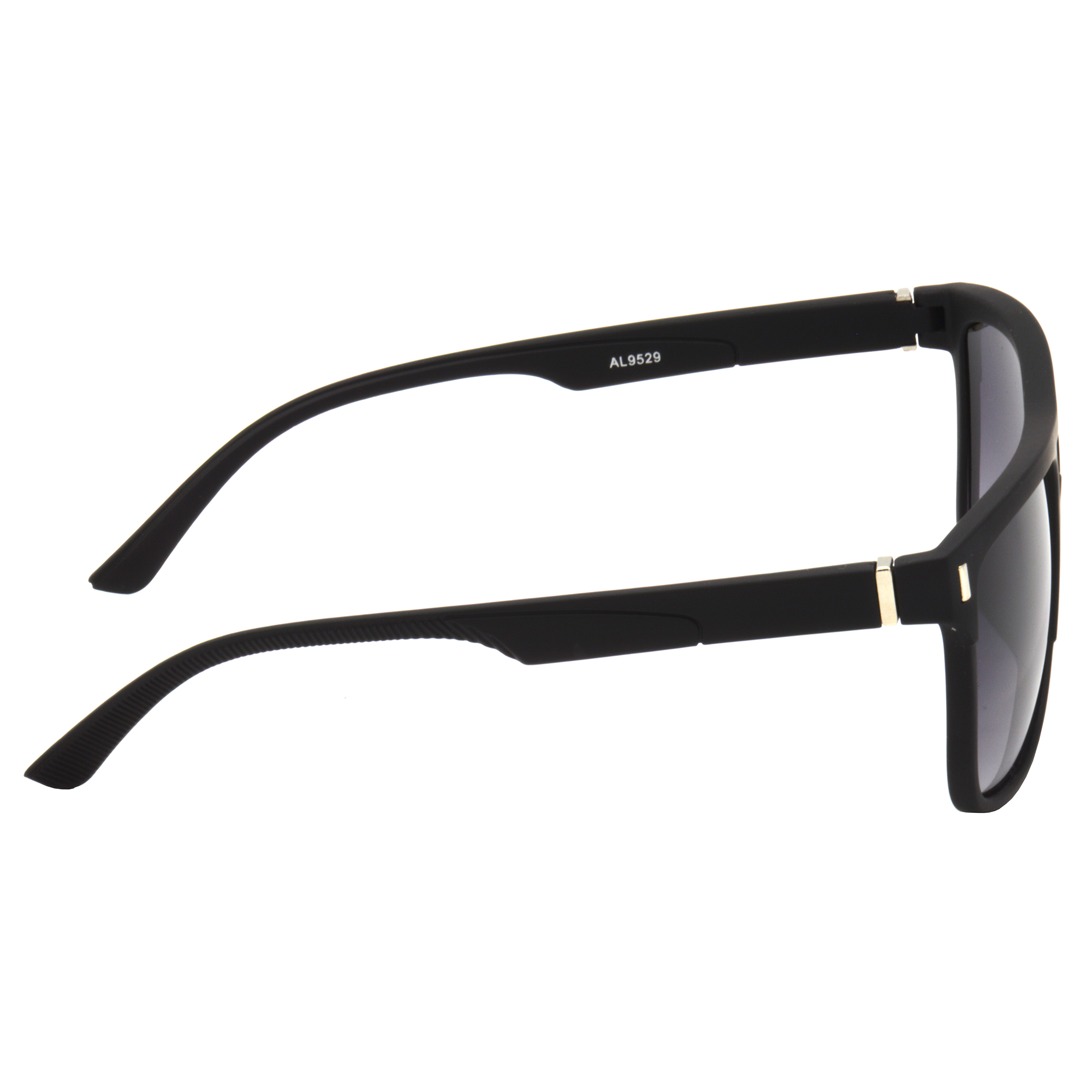 Hrinkar Gradient & UV Protection Classy Grey Rectangular Shades For Men & Women - HRS486-BK-GRY - Image 3
